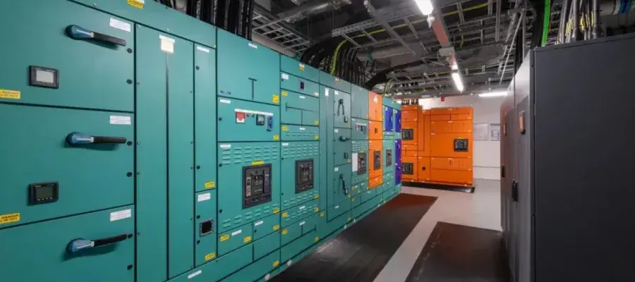 Computer cabinets at the Advanced Computer Facility 